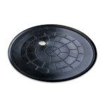 Image of Wood's Powr-Grip G3370 49646T 11" Std. Rubber Flat/Lipped Side-Feed Vacuum Pad | OGS