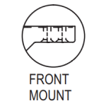 Truth 22 Series Front Mount Scissor Arm (22.23) Awning Window Operator Details Chart